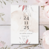 Blush Foliage Wedding Save the Date Mockup