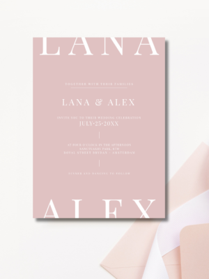 Modern Colorful Wedding Invite mockup