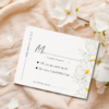 Luxe floral outline RSVP mockup