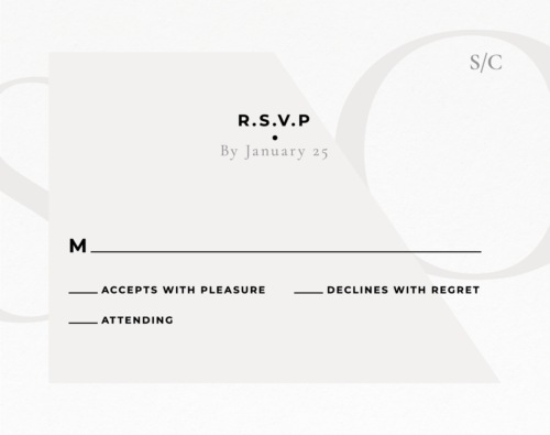 Elegant Modern Minimal -RSVP