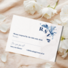 Elegant Delft blue rsvp