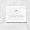Elegant modern RSVP Mockup