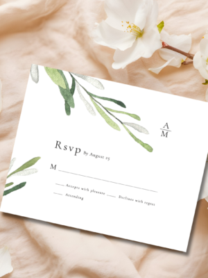 Green Foliage RSVP