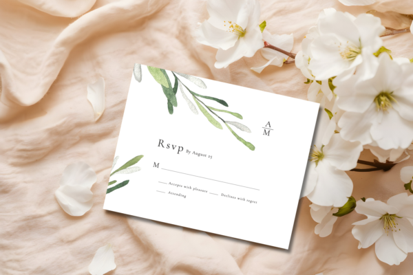 Green Foliage RSVP