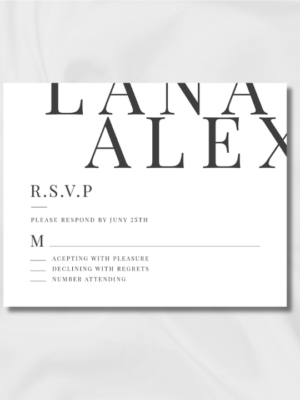 Modern Colorful Wedding RSVP