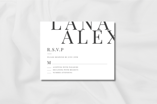 Modern Colorful Wedding RSVP