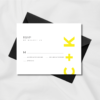 Black & Yellow theme wedding rsvp