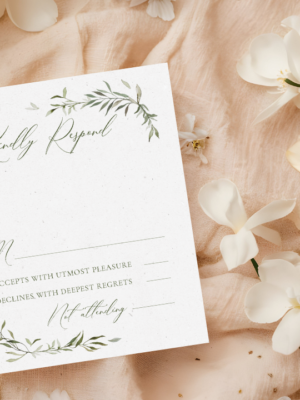 Watercolor Monogram RSVP