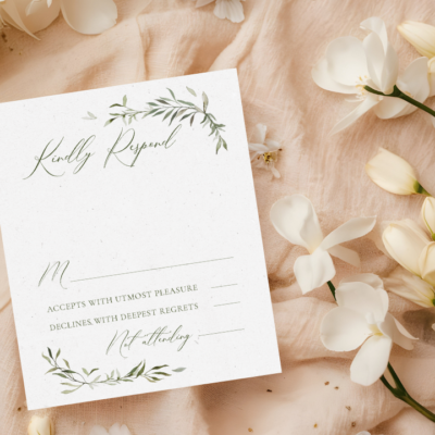 Watercolor Monogram RSVP