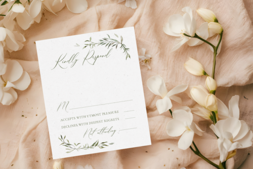 Watercolor Monogram RSVP