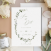 Watercolor Monogram Save the Date