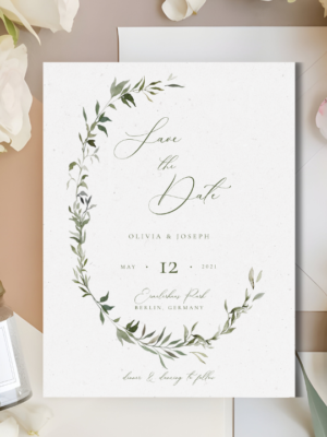 Watercolor Save the date Watercolor Monogram Save the Date