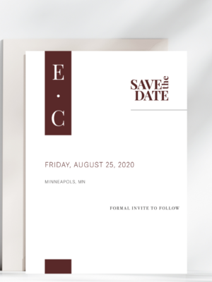 Modern Elegant Wedding Save the Date