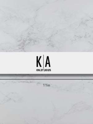 Black Font Vellum Belly Band