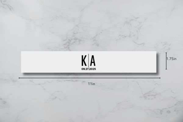 Black Font Vellum Belly Band