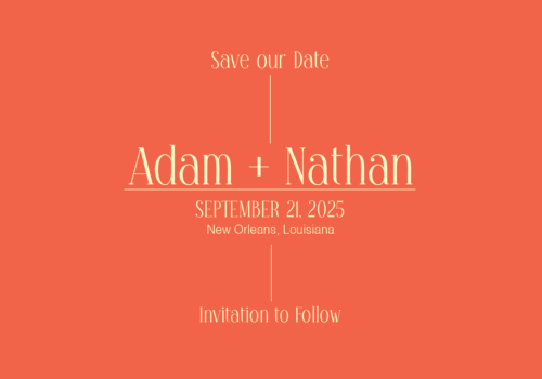 Modern Bright and Colorful Wedding Save the DAte2