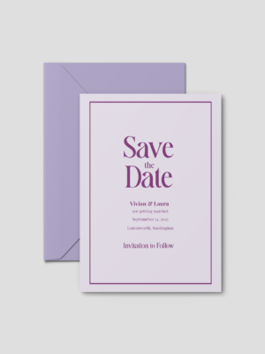 Modern Colorful Save the date