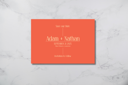 Modern and Bright Wedding Save the Date mockup