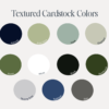 Textured Cardstock colors
