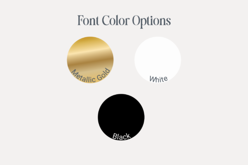 Textured cardstock font colors