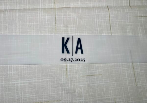 black text vellum belly band