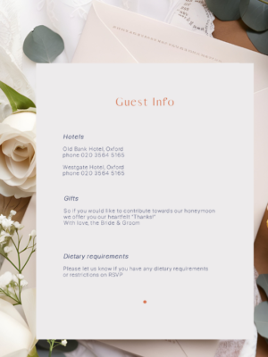 Anna Wedding Details Card mockup
