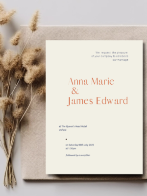 Anna Wedding Invite Anna Wedding Invite mockup