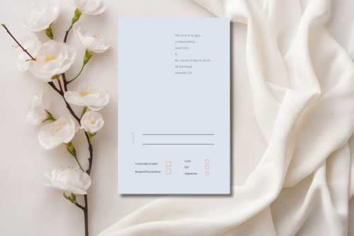 Anna Wedding RSVP mockup