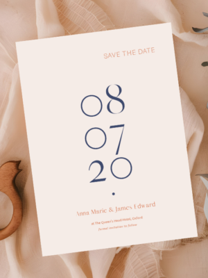 Anna Wedding Save the Date mockup