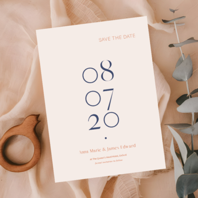 Anna Wedding Save the Date mockup