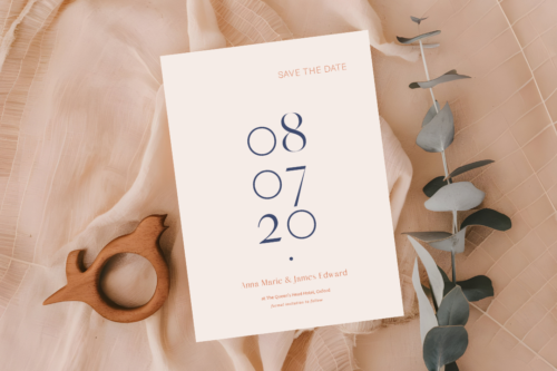 Anna Wedding Save the Date mockup