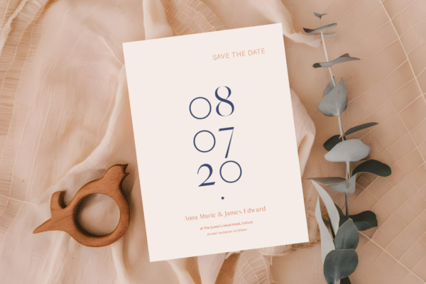 Anna Wedding Save the Date mockup