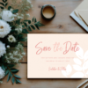 Blush Floral Wedding Save the Date