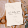 Rustic Ivory Wedding Save the Date Mockup