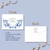 Blue Floral Wedding Envelope Template