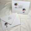 Tropical palm tree envelope