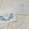 Blue Floral Wedding Envelope Template